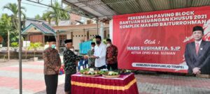 PERESMIAN PAVING BLOCK BANTUAN KEUANGAN KHUSUS 2021
