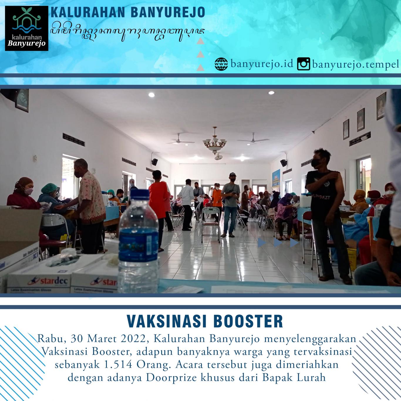 Vaksinasi Booster Covid-19 30 Maret 2022