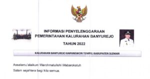 INFORMASI PENYELENGGARAAN PEMERINTAHAN KALURAHAN BANYUREJO TAHUN 2022